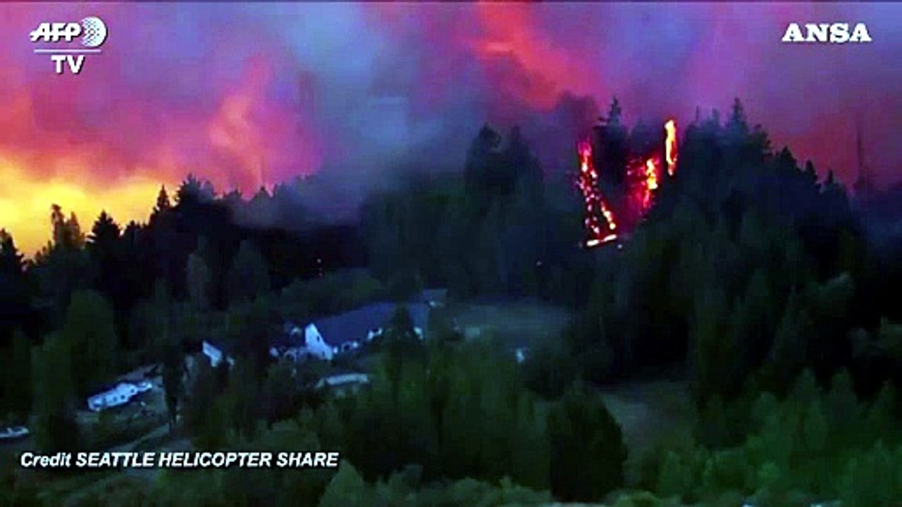 Usa, infuriano gli incendi nello Stato di Washington