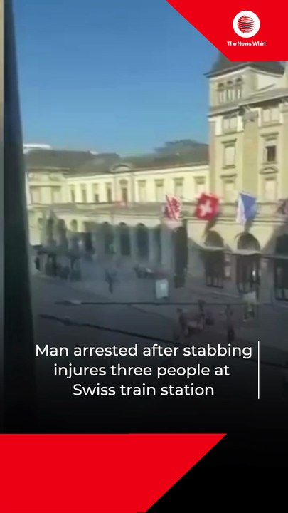 Man arrested after stabbing injures three people at Swiss train station