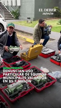 Denuncian uso particular de equipos municipales valuados en Bs 1 millón
