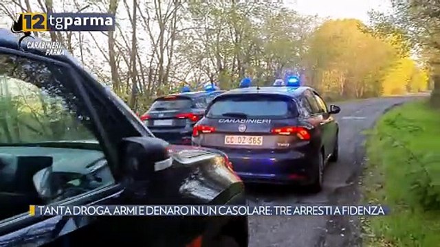 TANTA DROGA, ARMI E DENARO IN UN CASOLARE: TRE ARRESTI A FIDENZA | TANTA DROGA, ARMI E DENARO IN UN CASOLARE: TRE ARRESTI A FIDENZA