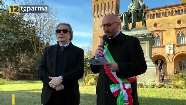 RICCARDO MUTI A BUSSETO PER L'INAUGURAZIONE DELLA STATUA DI VERDI RESTAURATA | RICCARDO MUTI A BUSSETO PER L'INAUGURAZIONE DELLA STATUA DI VERDI RESTAURATA