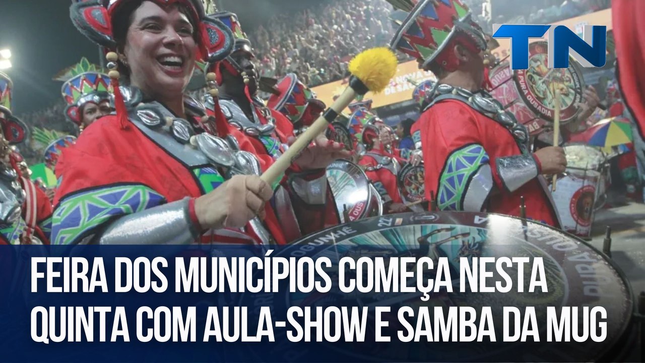 Feira dos Municípios começa nesta quinta com aula-show e samba da MUG