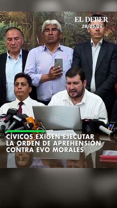 Cívicos exigen ejecutar la orden de aprehensión contra Evo Morales