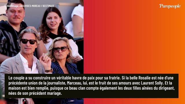Un célèbre milliardaire décoré à l'Élysée : Caroline Roux s'y invite en famille avec ses enfants Rosalie et Marceau