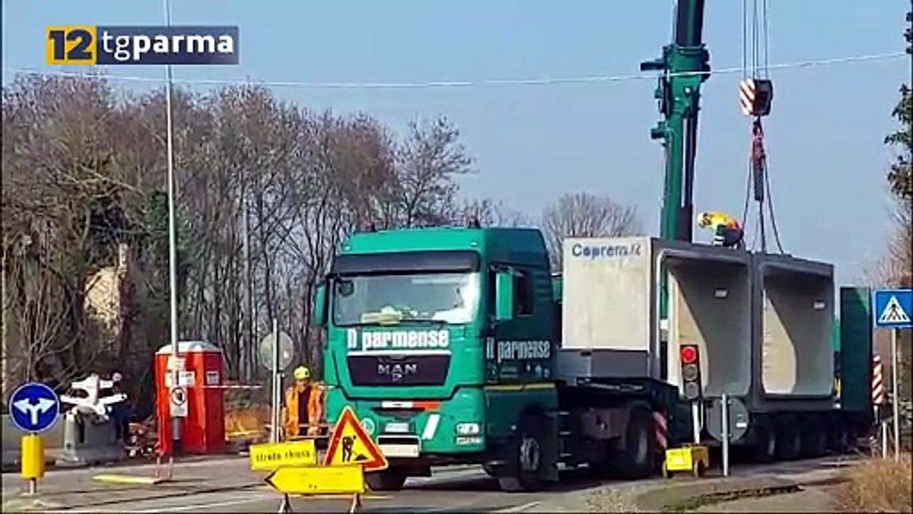 RAVADESE, LAVORI SULLA SP72: POSATI I PREFABBRICATI SUL CAVO BURLA | RAVADESE, LAVORI SULLA SP72: POSATI I PREFABBRICATI SUL CAVO BURLA