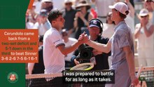 Cerundolo 'lucky' to beat Sinner