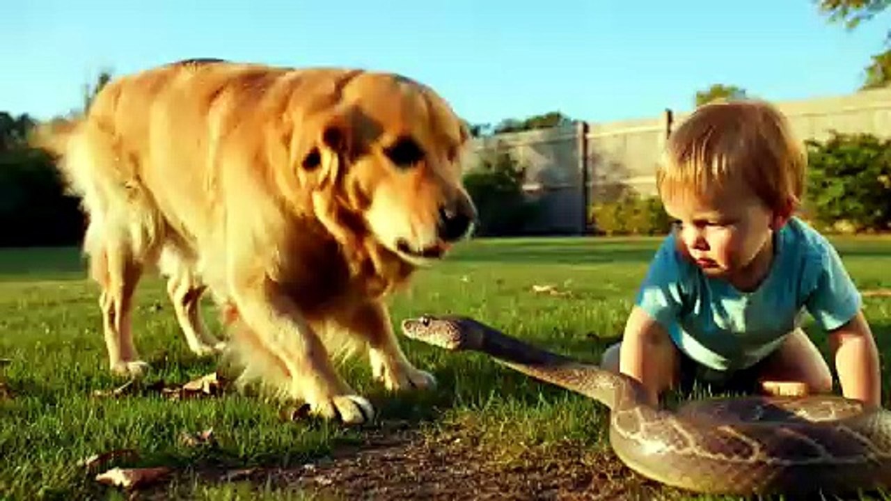 Dog saves toddler from a rattlesnake