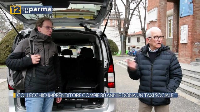 COLLECCHIO: IMPRENDITORE COMPIE 80 ANNI E DONA UN TAXI SOCIALE | COLLECCHIO: IMPRENDITORE COMPIE 80 ANNI E DONA UN TAXI SOCIALE
