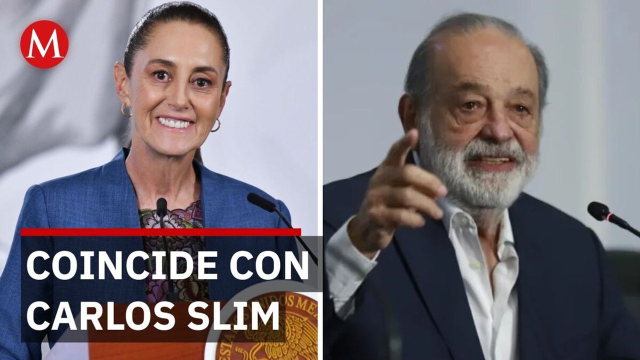 Sheinbaum y Carlos Slim cierran filas en defensa de la economía frente a Moody's
