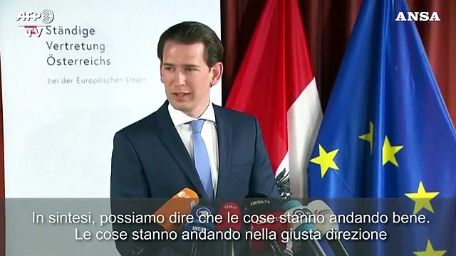 Vertice Ue, Kurz: Giusta direzione, i rebates sono aumentati per l'Austria