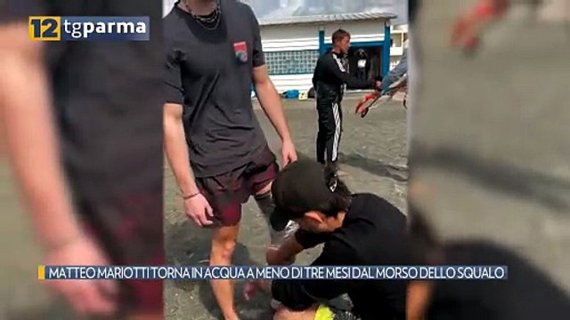 MATTEO MARIOTTI TORNA IN ACQUA A MENO DI TRE MESI DAL MORSO DELLO SQUALO | MATTEO MARIOTTI TORNA IN ACQUA A MENO DI TRE MESI DAL MORSO DELLO SQUALO