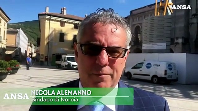 Terremoto: tornano a Norcia le campane della torre civica