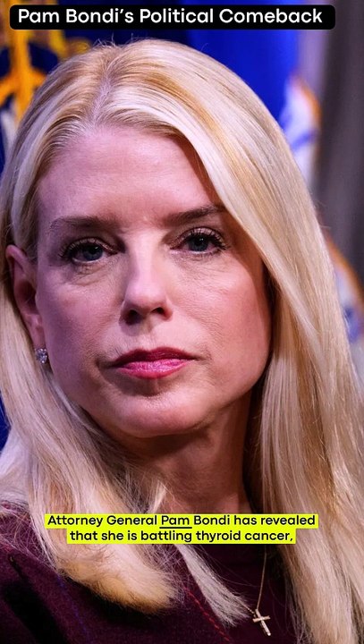 Breaking News: Pam Bondi Diagnosed With Cancer Amid Political Drama  #worldnews#pambondi #trump