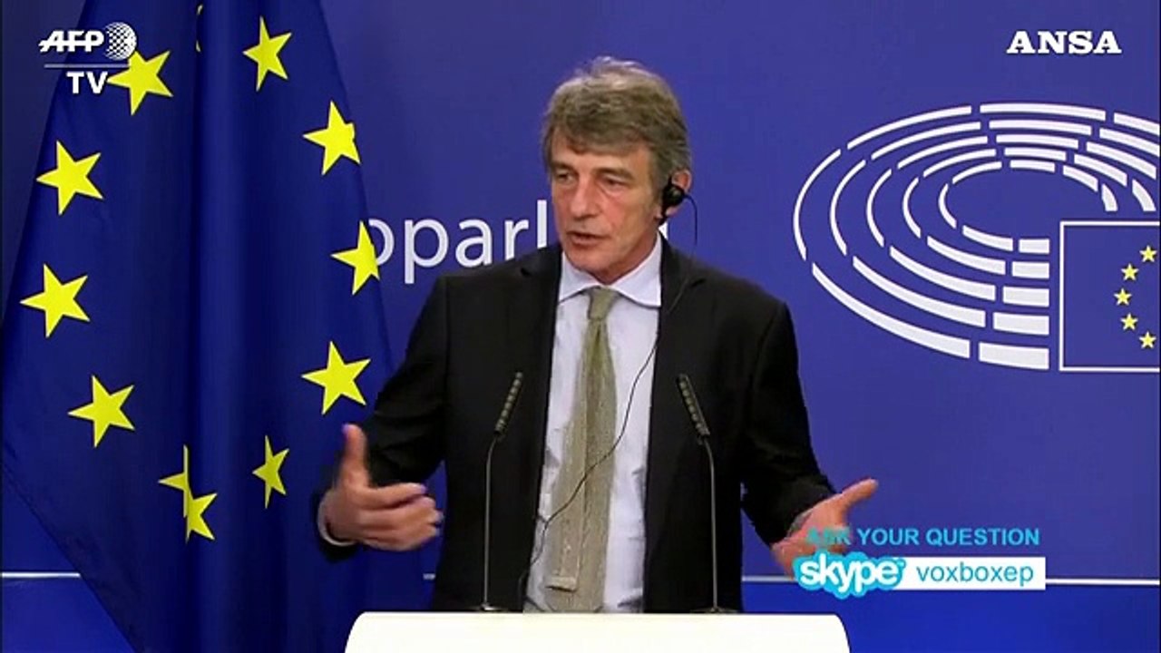 Sassoli: "Bene decisione del Consiglio, inizia discussione con Parlamento Ue"