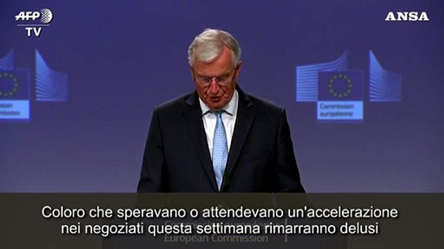 Brexit, Barnier: L'accordo al momento sembra improbabile