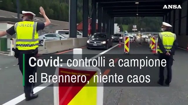 Covid: controlli a campione al Brennero, niente caos