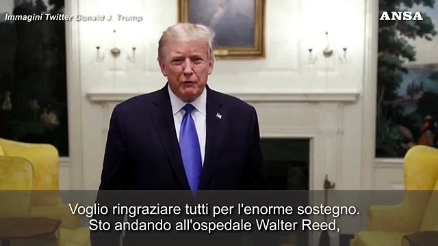 Trump positivo al coronavirus: Penso di cavarmela molto bene
