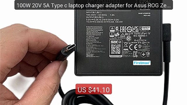 100W 20V 5A Type c laptop charger adapter for Asus ROG Zephyru... Hot Deal 2026 | Limited Offer!