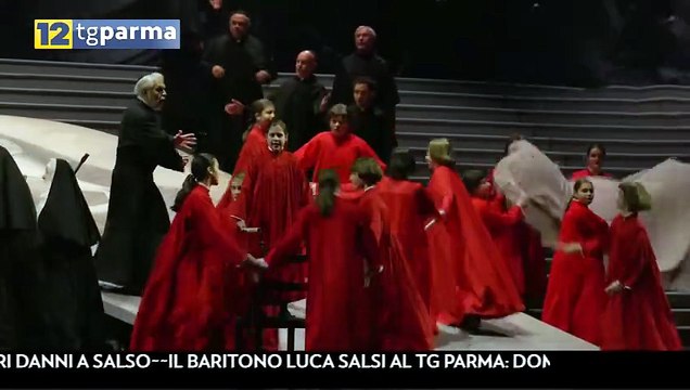 TOSCA AL REGIO: AL TG LA GIOIA DEL BARITONO PARMIGIANO LUCA SALSI | TOSCA AL REGIO: AL TG LA GIOIA DEL BARITONO PARMIGIANO LUCA SALSI