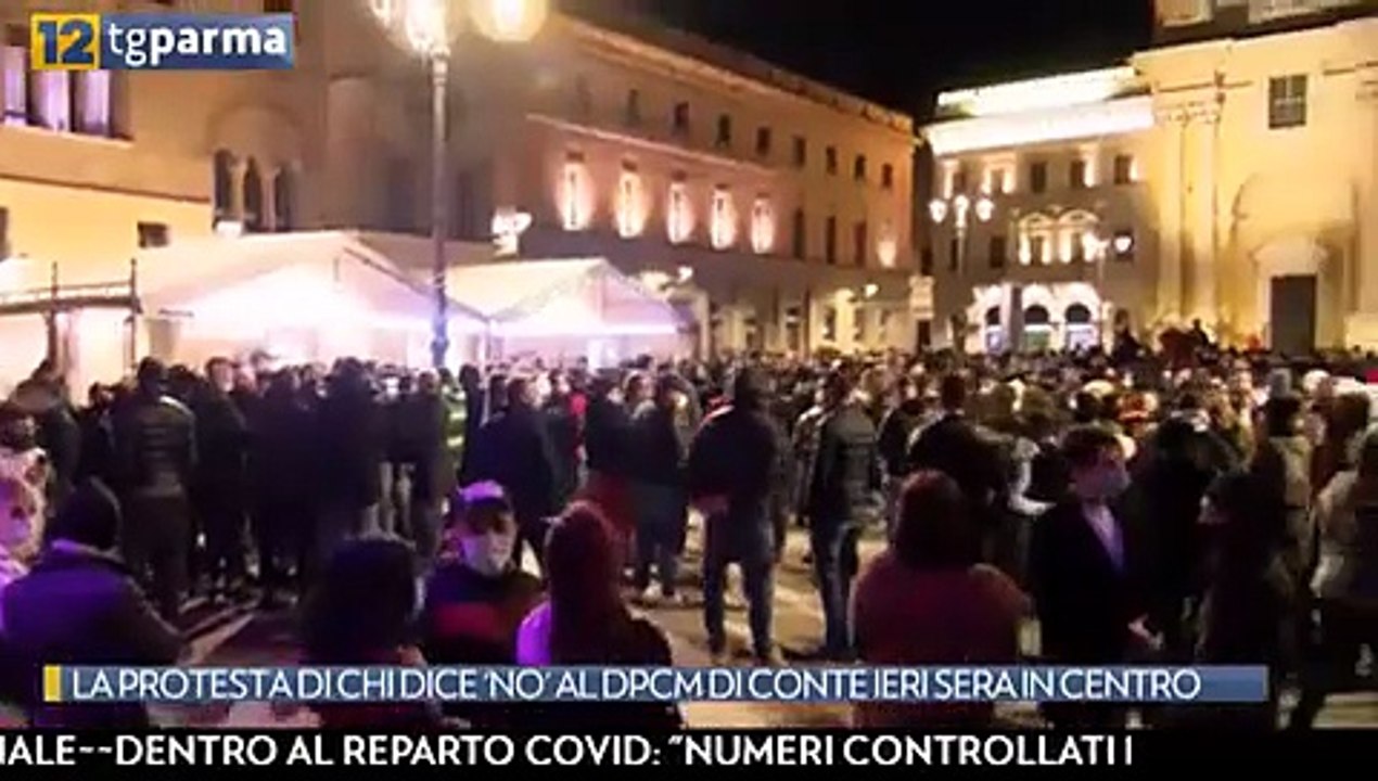 manifestazione ieri sera