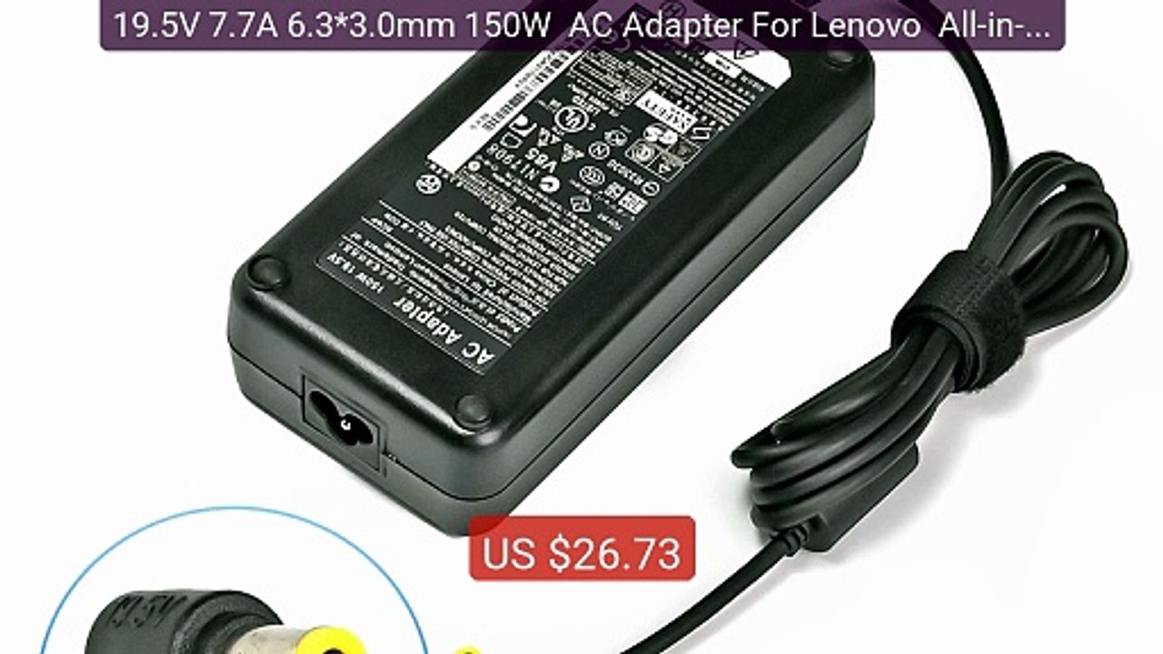 19.5V 7.7A 6.3*3.0mm 150W  AC Adapter For Lenovo  All-in-one B305 ... -- Best Deal 2026 | Shop Now!