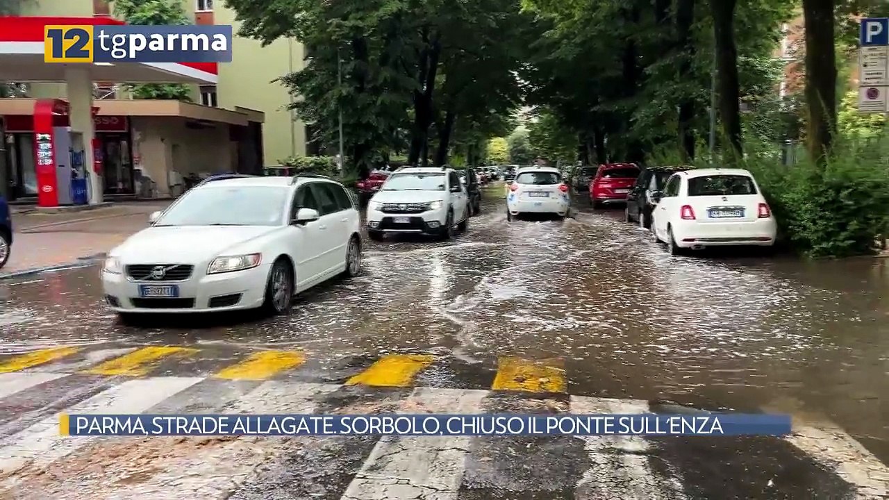 PARMA, STRADE ALLAGATE. SORBOLO, CHIUSO IL PONTE SULL'ENZA | PARMA, STRADE ALLAGATE. SORBOLO, CHIUSO IL PONTE SULL'ENZA