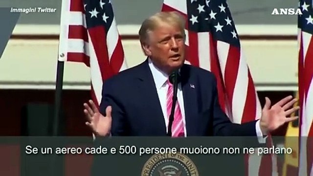 Usa 2020, Trump: In tv si parla solo di Covid, Covid e Covid