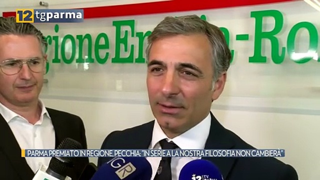 PARMA PREMIATO IN REGIONE, PECCHIA: "IN SERIE A LA NOSTRA FILOSOFIA NON CAMBIERÀ" | PARMA PREMIATO IN REGIONE, PECCHIA: "IN SERIE A LA NOSTRA FILOSOFIA NON CAMBIERÀ"