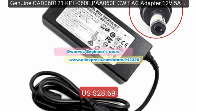 Genuine CAD060121 KPL-060F PAA060F CWT AC Adapter 12V 5A 60W Charg... Best Deal 2026 | Shop Now!