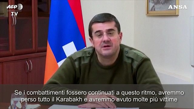 Nagorno-Karabakh, il leader dei separatisti difende l'accordo del cessate il fuoco