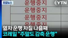 열차 운행 나흘째 차질...코레일 "주말에도 감축 운행" / YTN