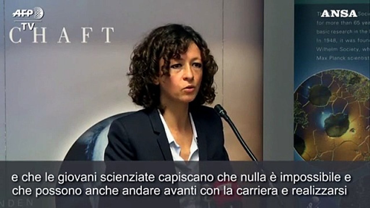 Nobel per la Chimica, Charpentier: "Nulla e' impossibile"