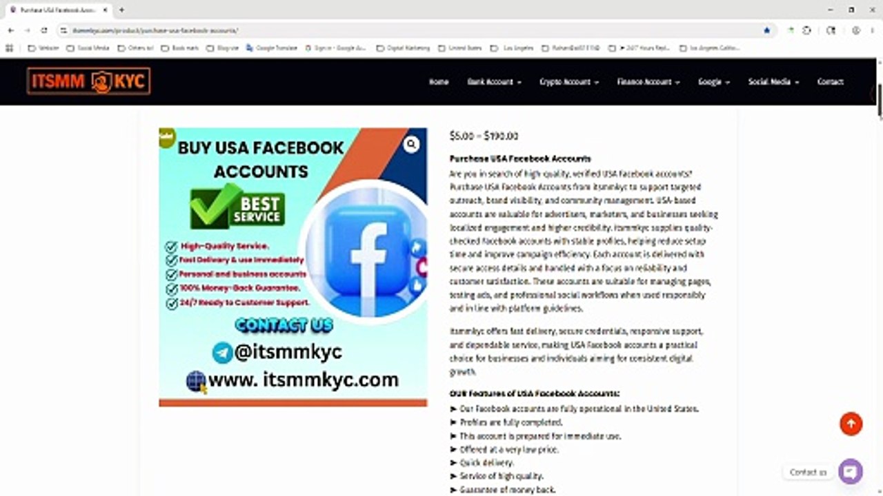 Best information to Purchase USA Facebook Accounts in...