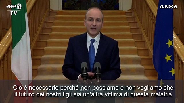 Covid, il primo Ministro irlandese annuncia il nuovo lockdown