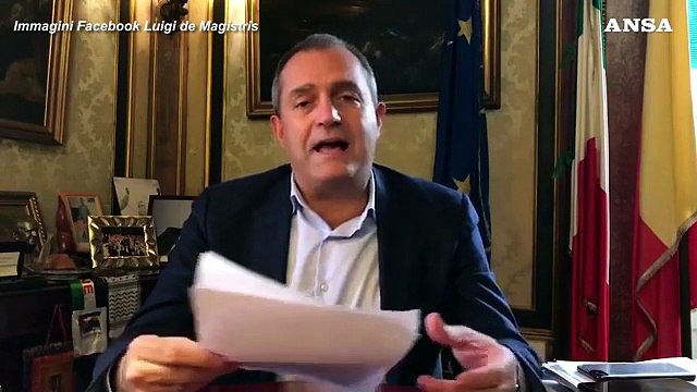 Covid, de Magistris: Speranza mi ha comunicato che la Campania e' zona rossa
