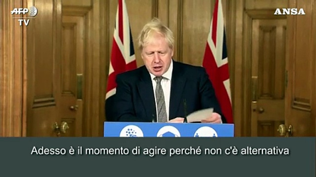 Gb, Johnson annuncia il lockdown nazionale