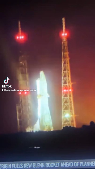 2                  A Blue Origin New Glenn rocket suffered a massive anomaly and exploded on the launch pad at Launch Complex 36 in Cape Canaveral, Florida