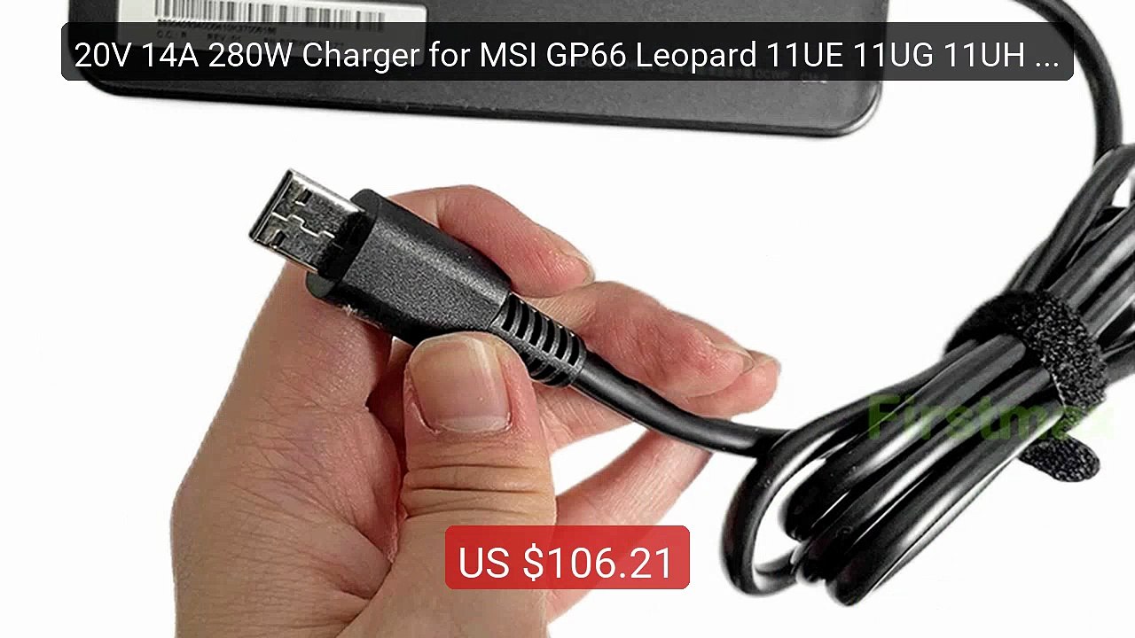 20V 14A 280W Charger for MSI GP66 Leopard 11UE 11UG 11UH MS... -- Top Pick 2026 | Unbeatable Price!