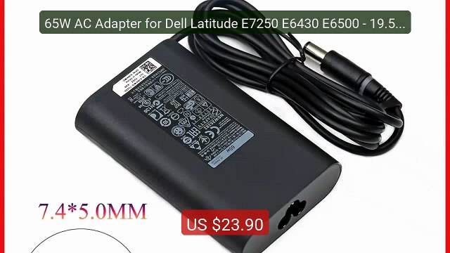65W AC Adapter for Dell Latitude E7250 E6430 E6500 - 19.5V 3.3... Hot Deal 2026 | Limited Offer!