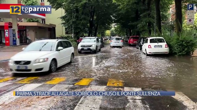 PARMA, STRADE ALLAGATE. SORBOLO, CHIUSO IL PONTE SULL'ENZA | PARMA, STRADE ALLAGATE. SORBOLO, CHIUSO IL PONTE SULL'ENZA