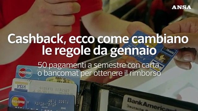 Cashback, ecco come cambiano le regole da gennaio