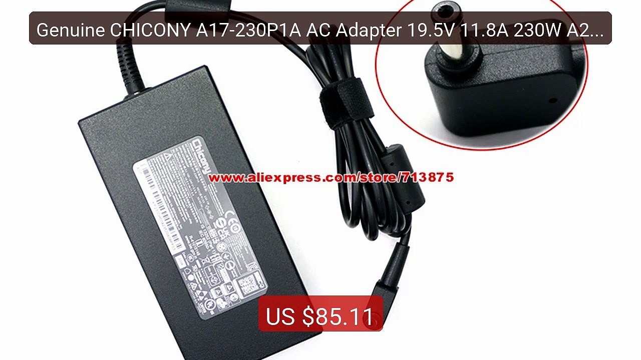 Genuine CHICONY A17-230P1A AC Adapter 19.5V 11.8A 230W A230... -- Top Pick 2026 | Unbeatable Price!