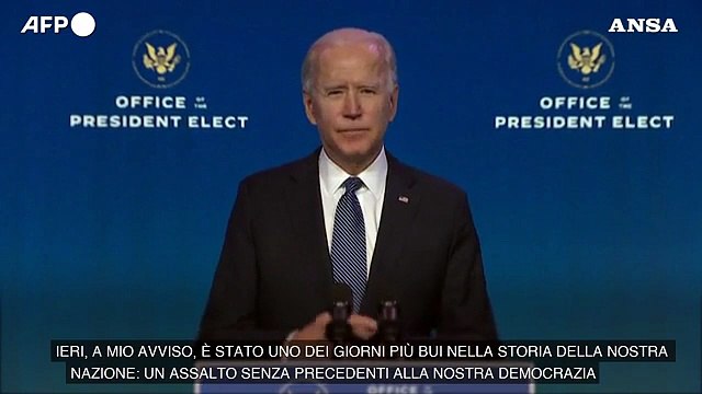 Usa, Biden: Uno dei giorni piu' bui della nostra storia