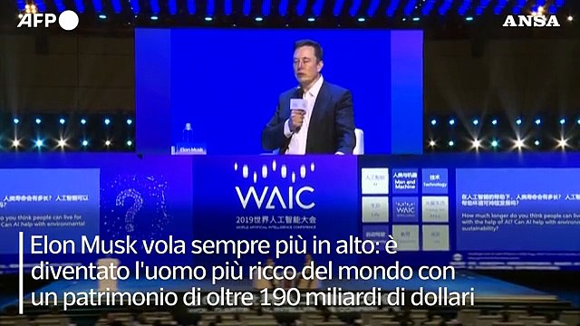 Musk supera Bezos, e' il piu' ricco del mondo