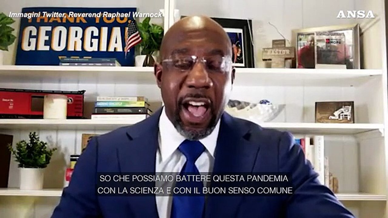Usa: il dem Warnock e' il primo senatore afroamericano della Georgia, il discorso