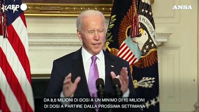 Covid, Biden: Abbiamo ordinato 200 milioni di dosi di vaccino in piu'