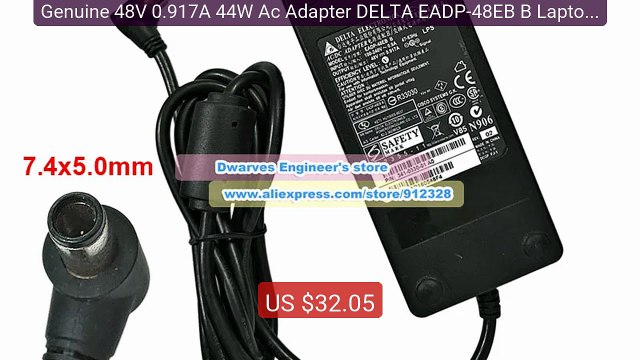 Genuine 48V 0.917A 44W Ac Adapter DELTA EADP-48EB B Laptop Charger ... Top Rated 2026 | Buy Now!