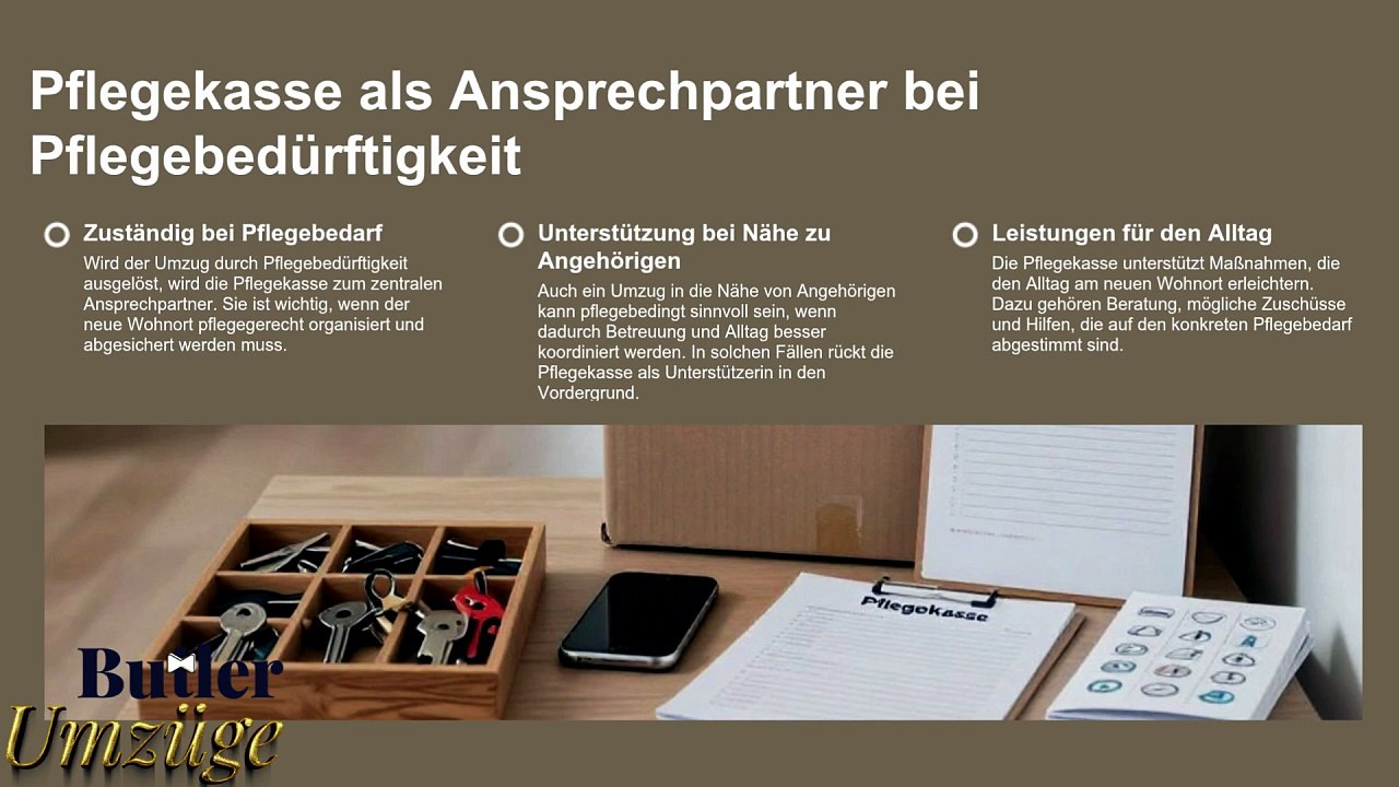 Umzug - Krankenkasse oder Pflegekasse & Butler Umzüge GmbH