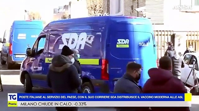 Poste Italiane consegna alle regioni i vaccini Moderna