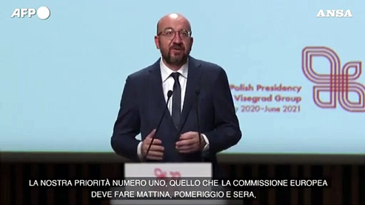 Ue, Michel: "Dobbiamo aumentare la produzione di vaccini"